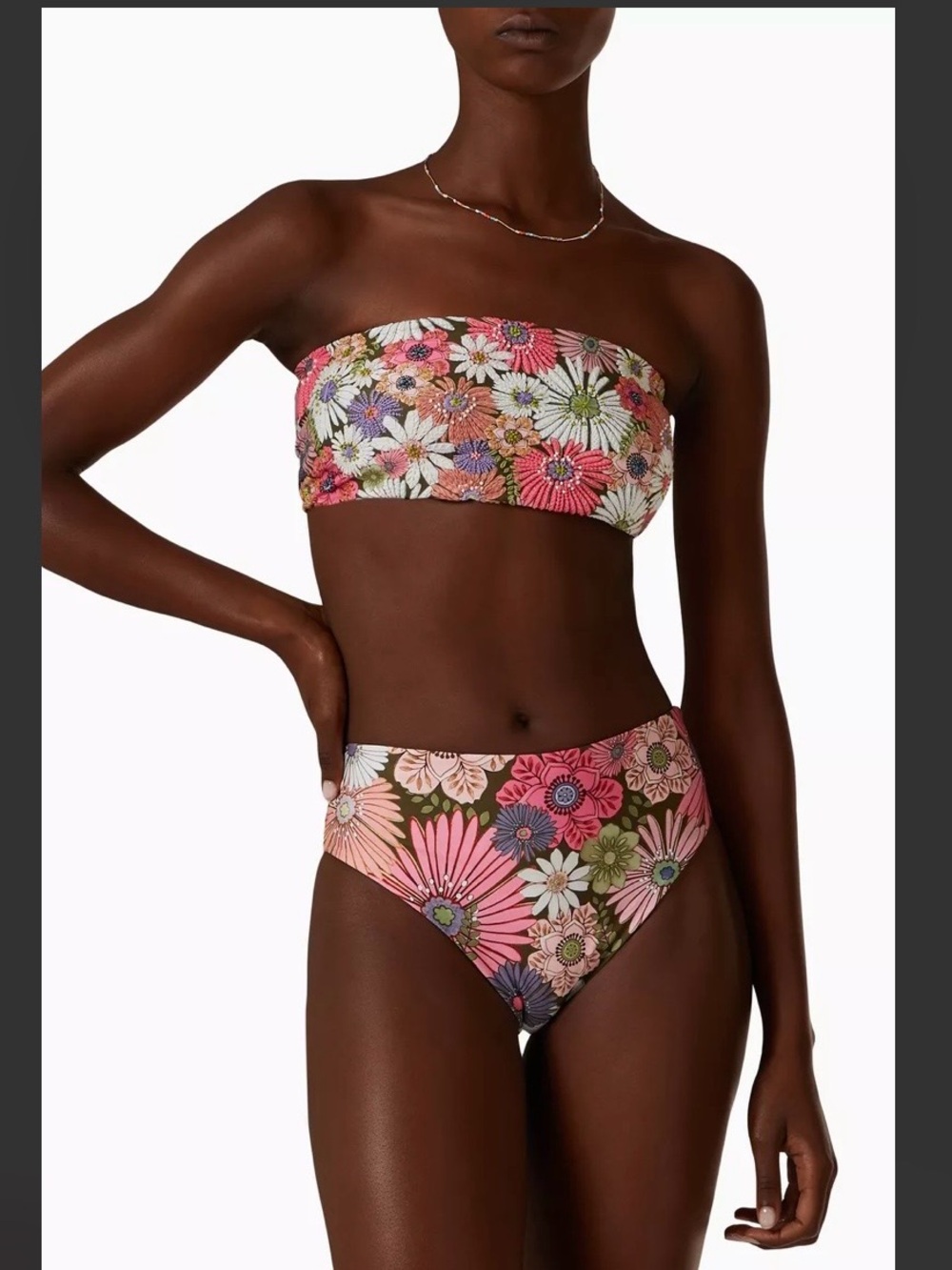 Agua Bendita Pink Floral Bikini